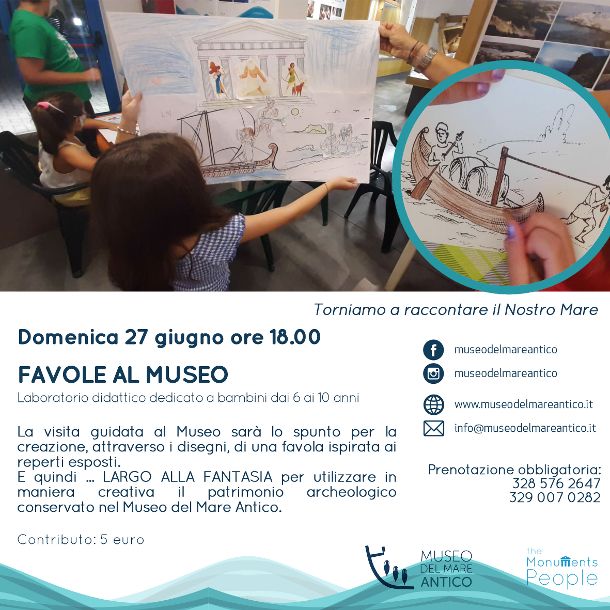 The Monuments People. Favole e racconti del mare al museo del Mare Antico di Nardò
