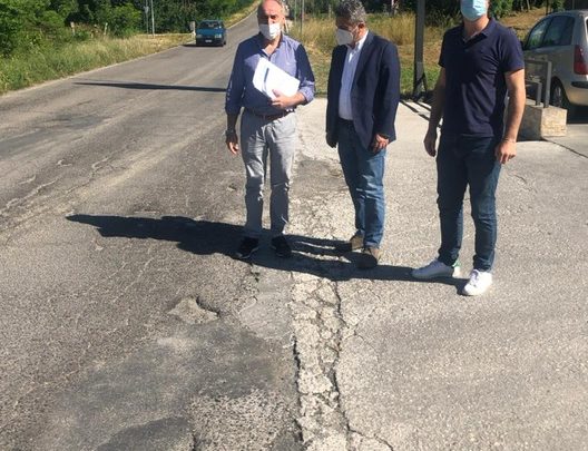 Sopralluogo per inizio lavori messa in sicurezza di Via dei Santi (ex S.P. 76)