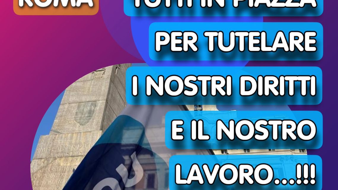Lunedì l’Ugl Lazio in piazza a Roma