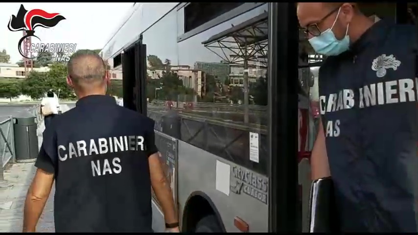 Carabinieri Nas, controlli a tappeto sul corretto uso delle mascherine su tutto il territorio nazionale