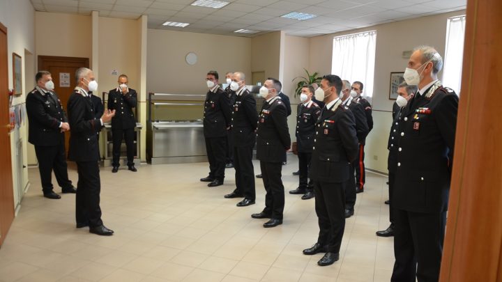 Il Generale di Divisione Antonio de Vita visita il Comando Provinciale Carabinieri di Frosinone