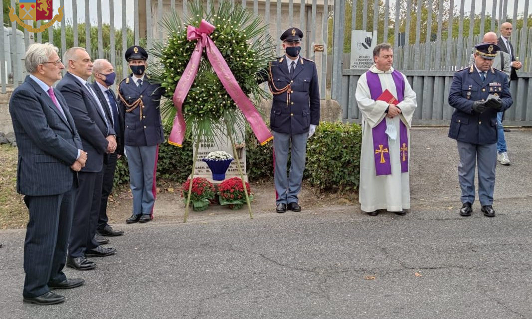 Roma- 40esimo anniversario dell’uccisione del Capitano Straullu e della Guardia di P. S. Ciriaco Di Roma   