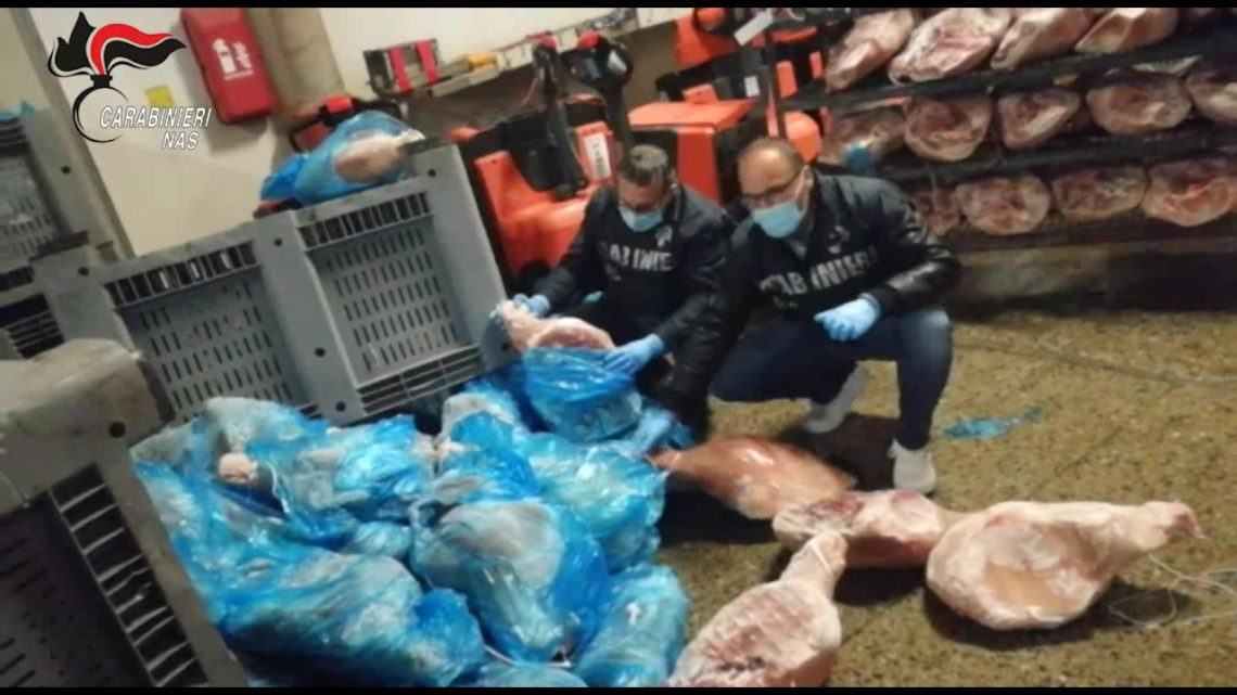 Parma – Sequestrate oltre 20 tonnellate di cosce di suino in cattivo stato di conservazione