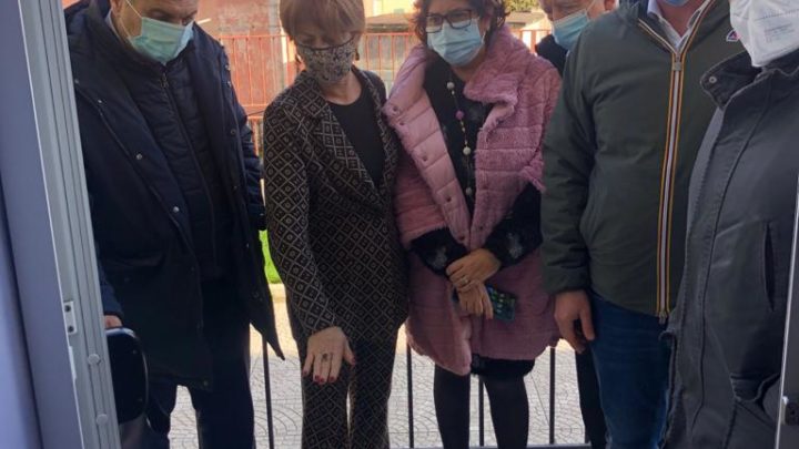 Cassino – Sopralluogo del sindaco alla scuola di Sant’Angelo