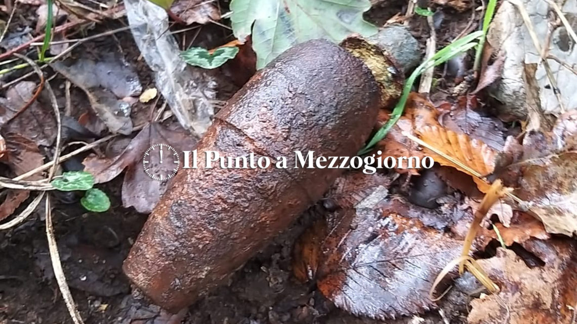 San Pietro Infine – Ordigno bellico inesploso riaffiora in un campo San Pietro Infine – Ordigno bellico inesploso riaffiora in un campo