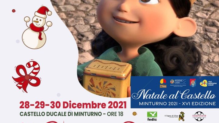 “Visioni di Natale” dal 28 al 30 Dicembre al Castello di Minturno. Tre giorni di cortometraggi di animazione per grandi e piccini