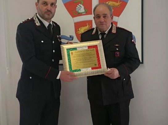 Dopo 42 anni di servizio va in pensione il comandante della stazione dei carabinieri di Cervaro