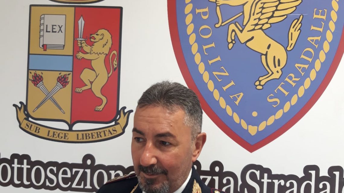 Dieci anni di successi al comando della Polizia stradale di Cassino, Giovanni Cerilli va in pensione