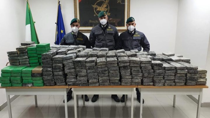 Oltre 6 quintali di cocaina sequestrati a Monterotondo