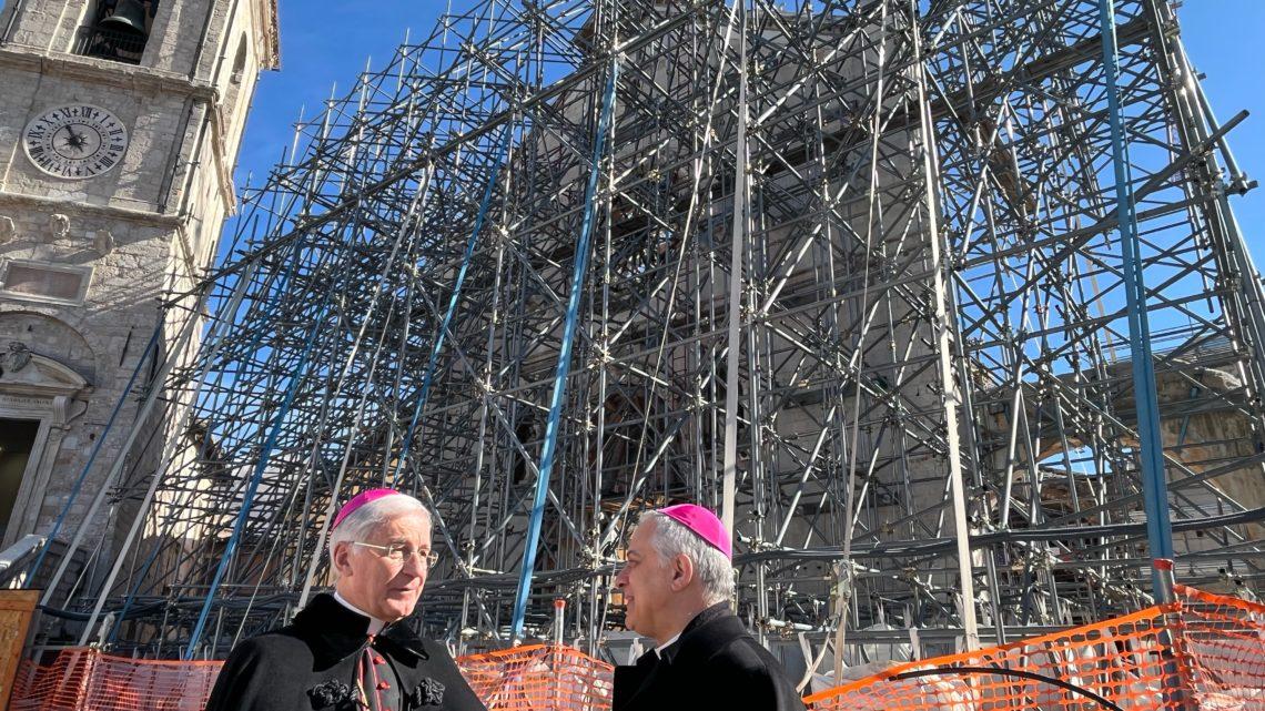 L’abate Ogliari a Norcia: “Cercare con tutte le nostre forze quel che unisce e non quel che divide”