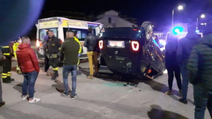 Incidente stradale a Cassino, feriti giovani fidanzati