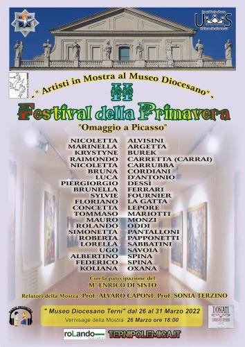 Ferrari, Argetta e Carrai, tre artisti cassinati in mostra al “Festival della Primavera” al Museo Diocesano di Terni