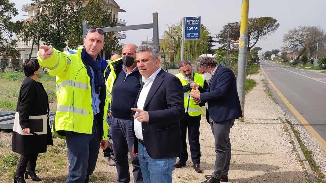 Cassino – Sicurezza sulla Casilina Nord, sopralluogo del sindaco con funzionari Anas e Cotral