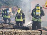 L'intervento dei Vigili del Fuoco a Cappella Morrone