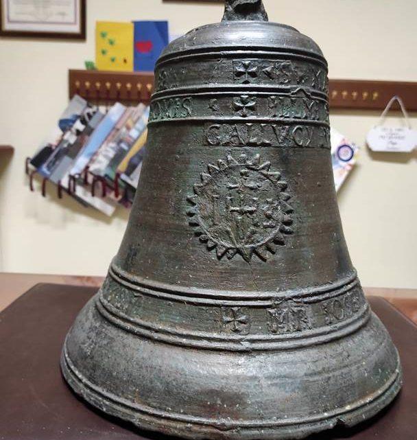 Torna a Rocca d’Evandro la campana seicentesca proveniente dalla Santuario di Santa Maria di Mortola