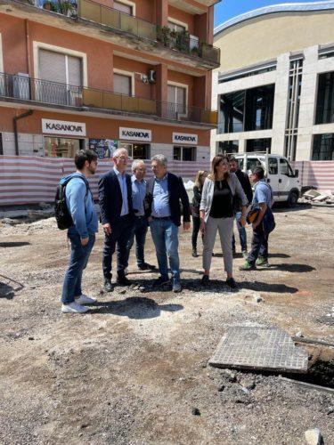 Ordigno bellico rinvenuto durante i lavori in piazza Diamare