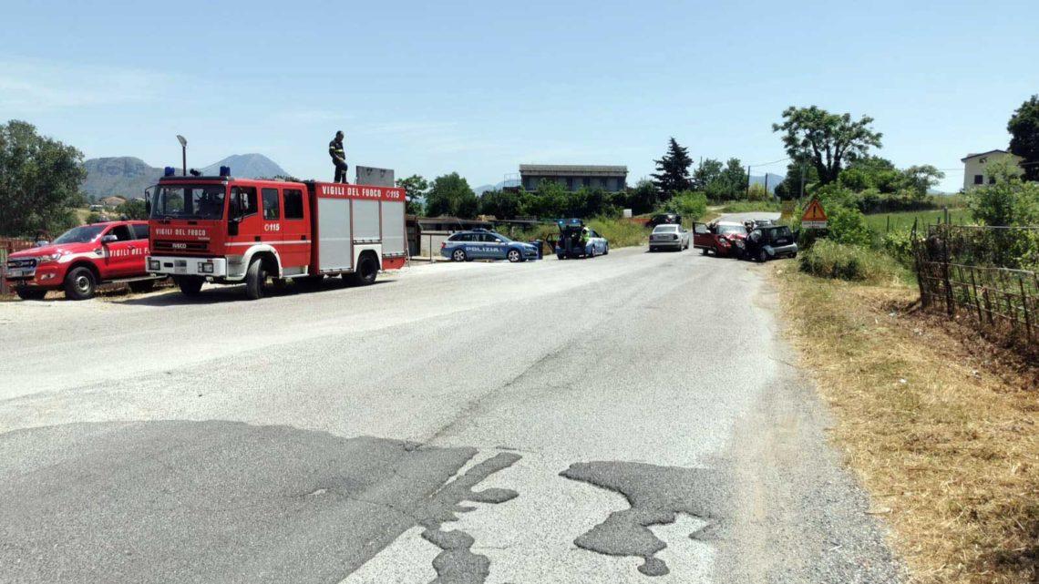 Incidente stradale in via Mezzanotte, due i feriti a Cassino