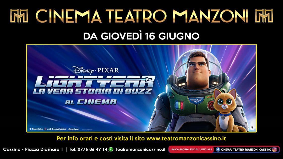 Cinema Teatro Manzoni Cassino, sul grande schermo arriva “Lightyear – la vera storia di Buzz”