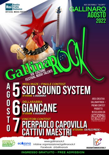 La locandina del GallinaRock Festival 2022