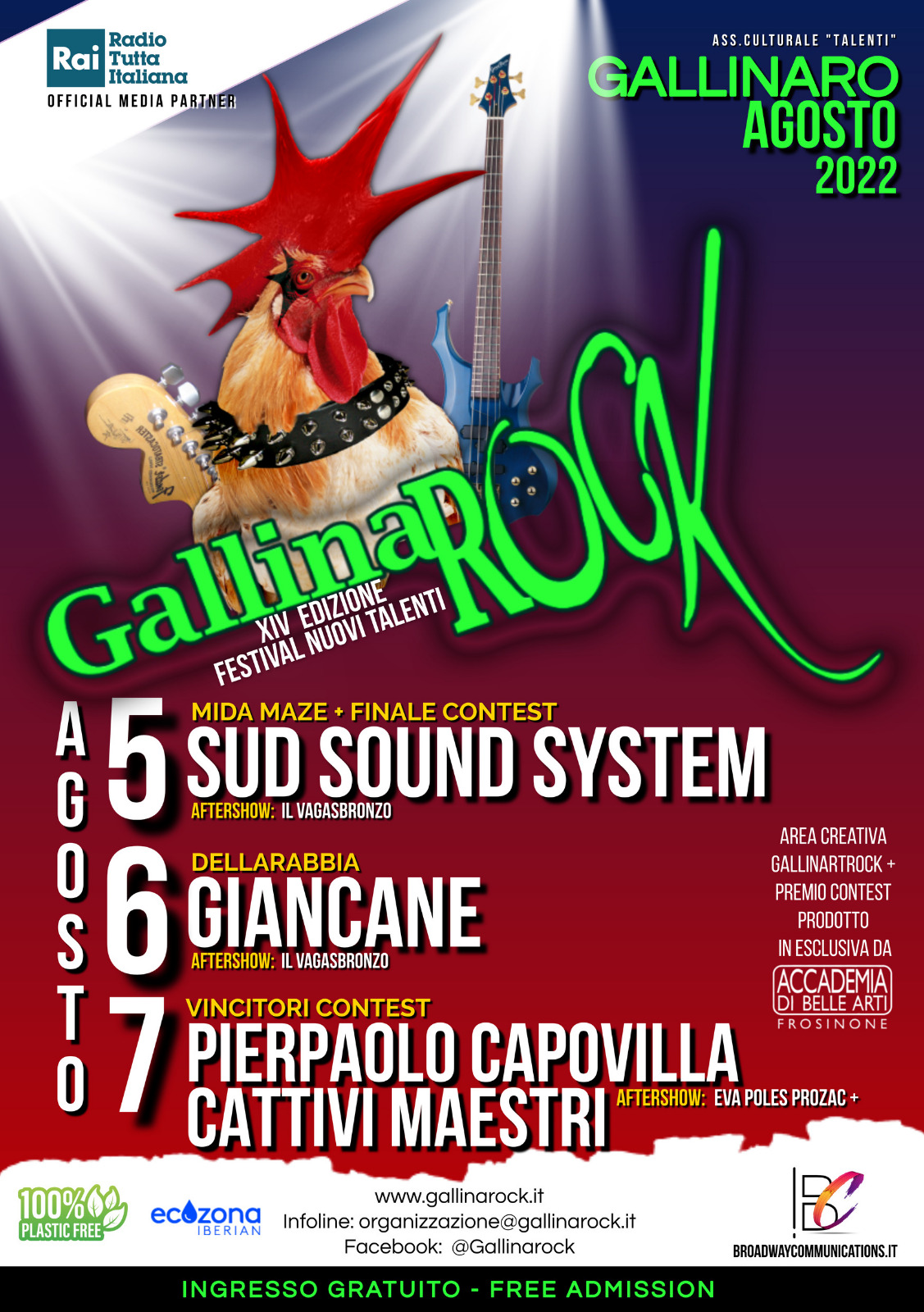 La locandina del GallinaRock Festival 2022