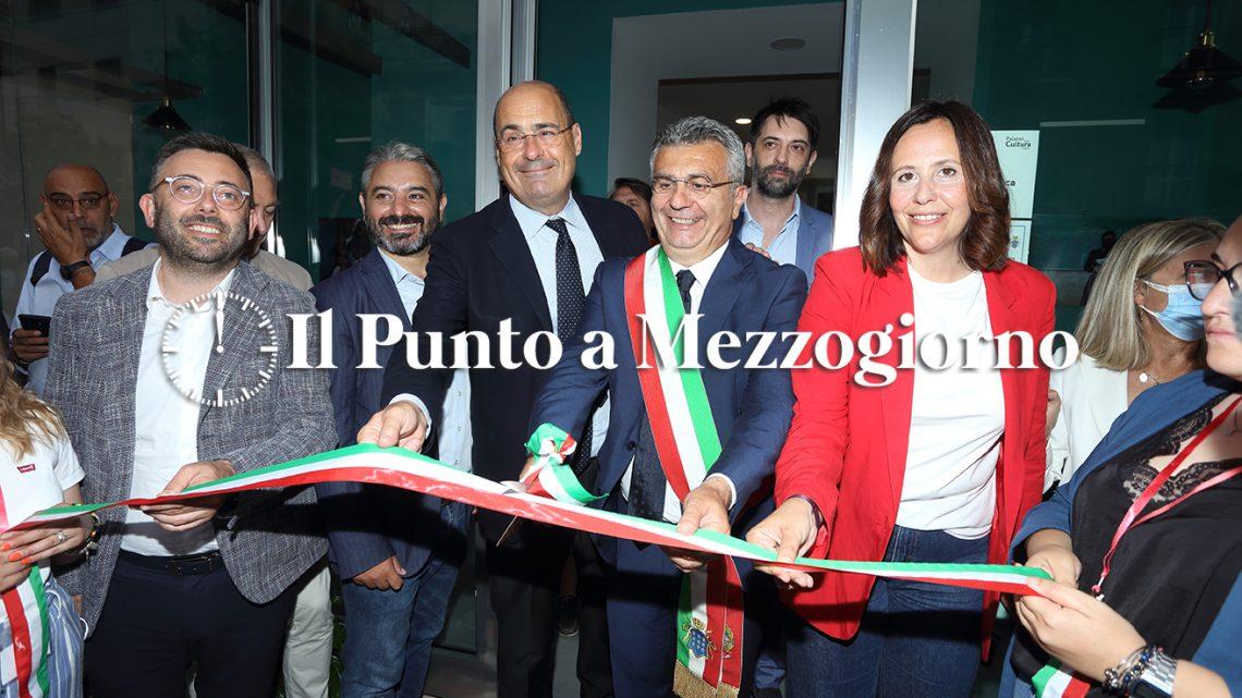 Zingaretti inaugura il Palazzo della Cultura e la Rocca Janula