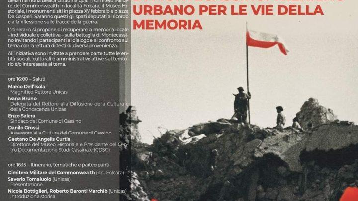 Cassino – Quinto evento di Le UNIcittà: raccontare la battaglia di Montecassino