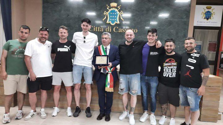 Cassino – Targa dell’Amministrazione Comunale alla “Nuova Sant’Angelo”