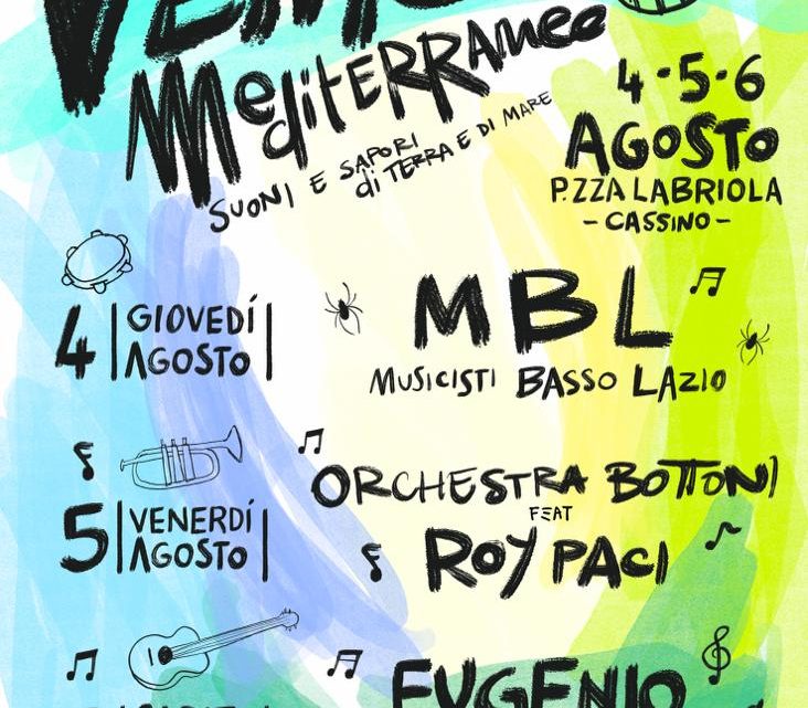 Vento Mediterraneo con grandi artisti a Cassino: da Roy Paci a Bennato, dagli Mbl all’orchestra Bottoni