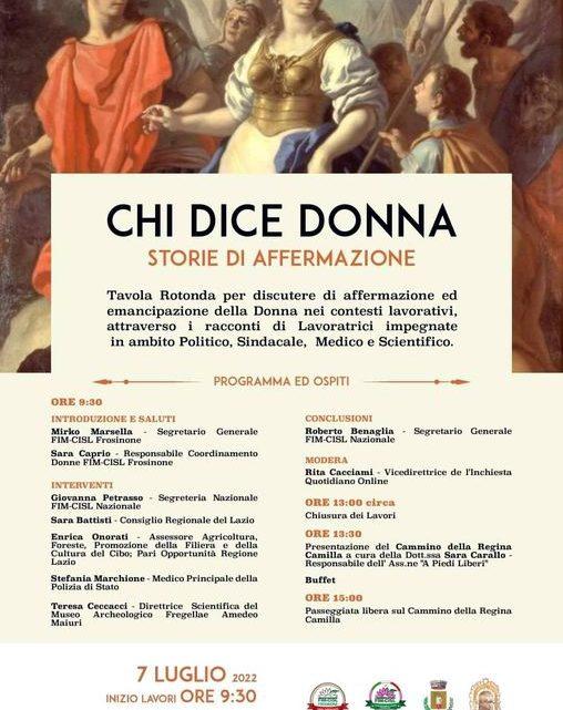 “Chi dice donna. Storie di affermazione” giovedì 7 luglio a Villa Santo Stefano “Chi dice donna. Storie di affermazione” giovedì 7 luglio a Villa Santo Stefano