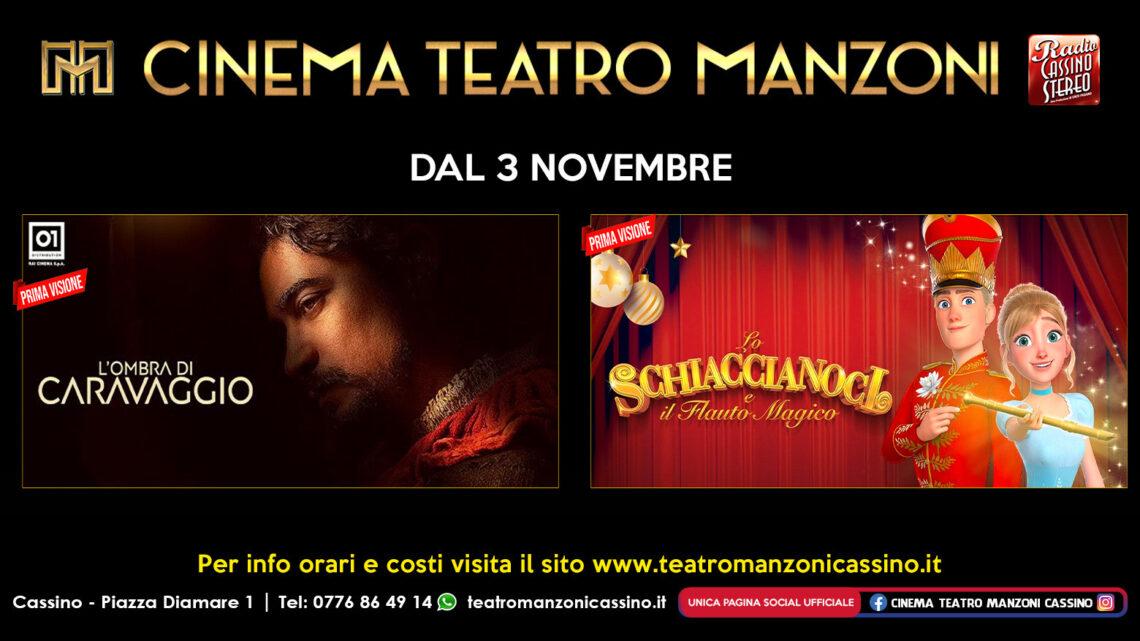 Al Manzoni da oggi due prime visioni “L’ombra di Caravaggio” e “Lo schiaccianoci e il flauto magico”