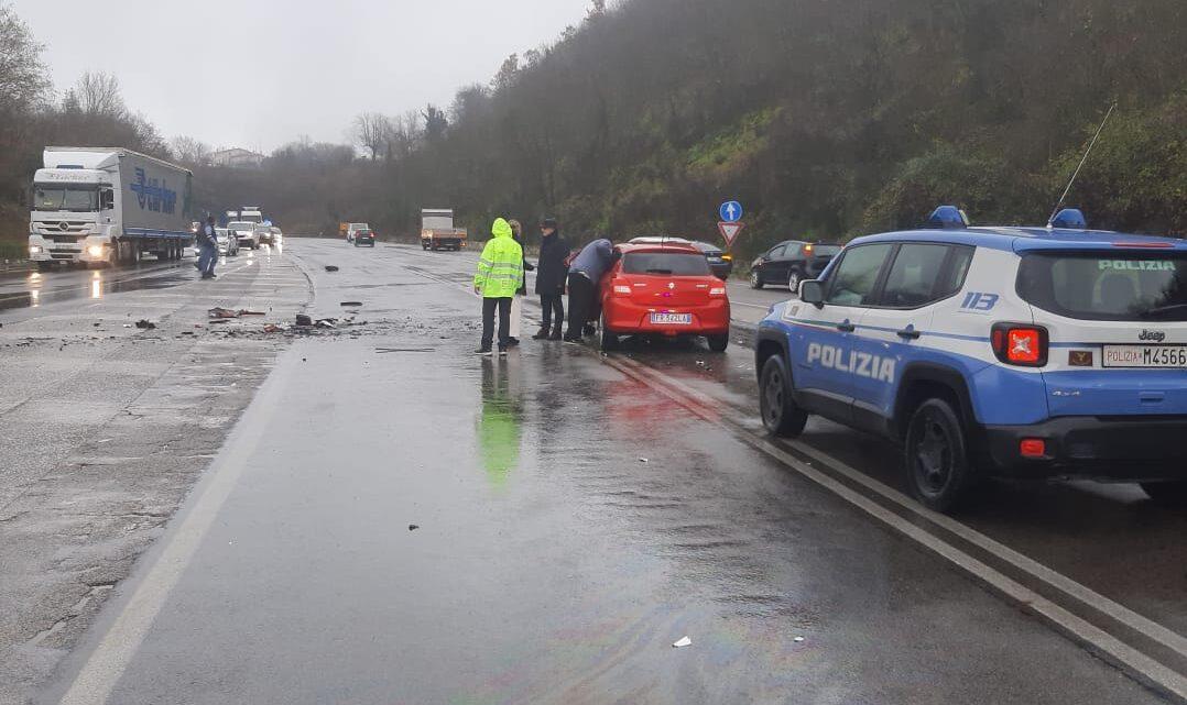Incidente sulla superstrada Cassino Sora, quattro feriti