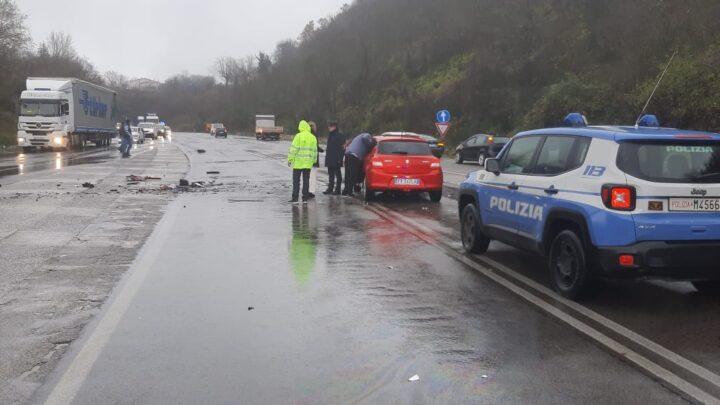 Incidente sulla superstrada Cassino Sora, quattro feriti