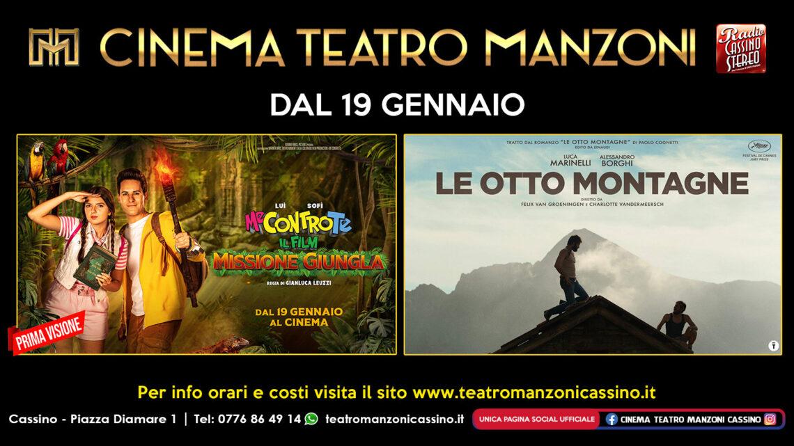 Cinema Teatro Manzoni: arrivano “Me contro te – Missione Giungla” e “Le otto montagne”