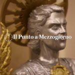 La statua di San Nicandro realizzata dall'artista Rosario Parisi