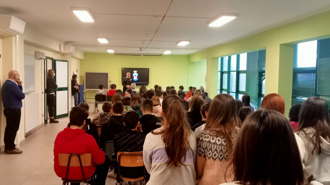 Piglio, i Carabinieri incontrano gli alunni dell’Istituto Comprensivo “Ottaviano Bottini”