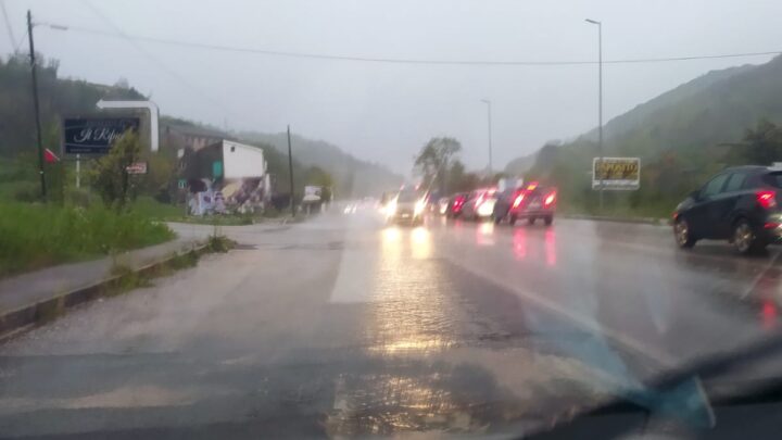 Maltempo, superstrada Cassino-Formia allagata