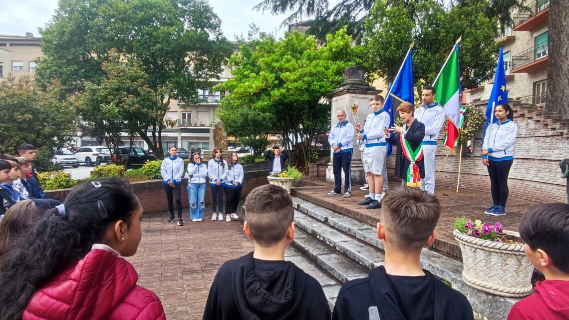 Celebrazione della “IV Marcia per l’Europa”, stamattina al Monumento ai Caduti