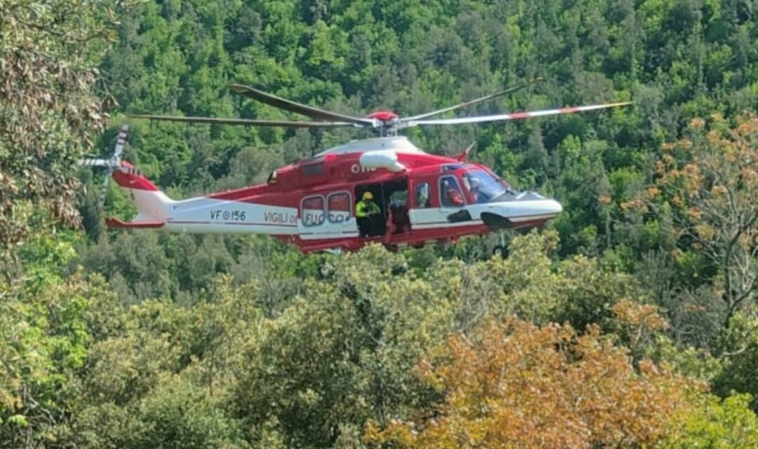 Itri – Si perdono in montagna, recuperati con l’elicottero dai Vigili del Fuoco
