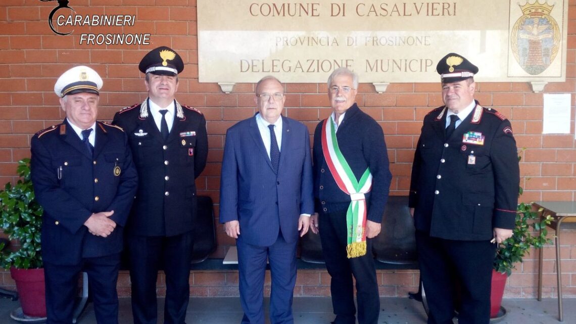 Il procuratore di Cassino visita i carabinieri di Casalvieri