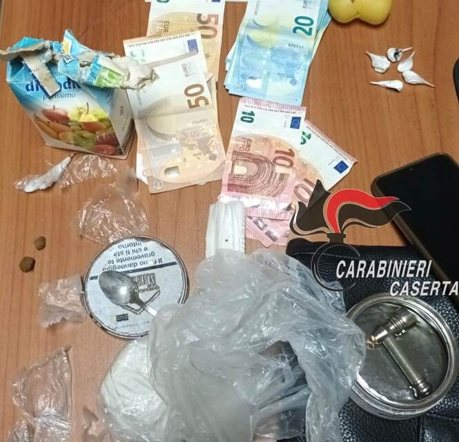 Rocca d’Evandro – 44enne cassinese sorpreso con la cocaina aeggredisce i carabinieri, arrestato