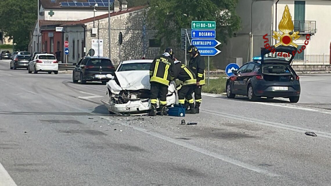 Incidente stradale a Cantalupo nel Sannio, due feriti
