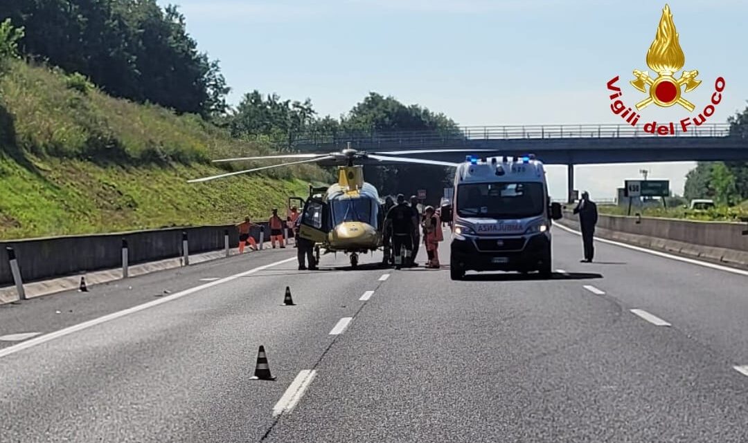 Incidente stradale sull’A1 a Cassino, gravi tre operai