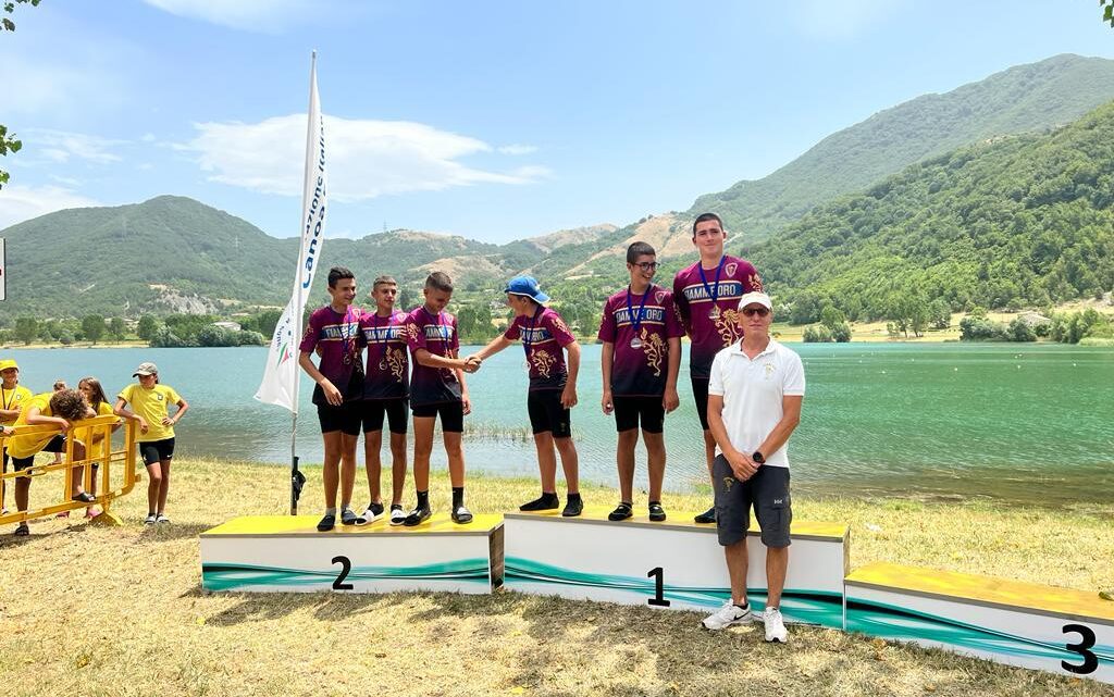 Il GS Fiamme Oro Sabaudia trionfa alla II Prova Nazionale del Circuito Canoagiovani