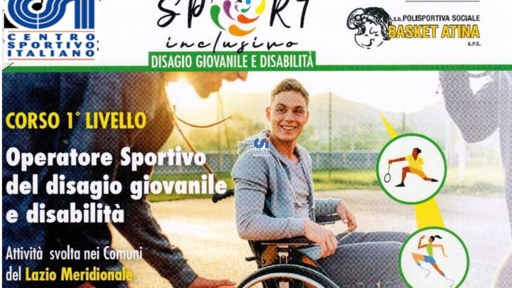 Progetto “Open Sport”: via al “Corso di Operatore Sportivo per disabili” il via a ottobre. Plauso del Presidente C.I.P. Regionale Iannuzzi