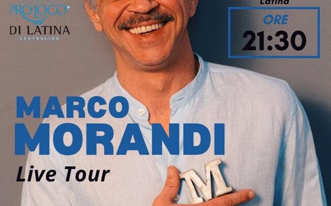 Latina, arriva Marco Morandi in concerto, a piazza del Popolo, domenica 27