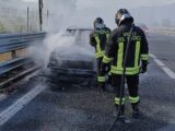Venafro – Auto prende fuoco sulla Ss85