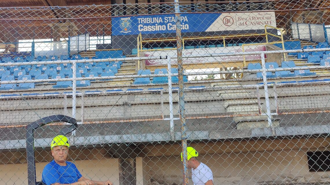Iniziati i lavori di manutenzione allo stadio comunale “G. Salveti”