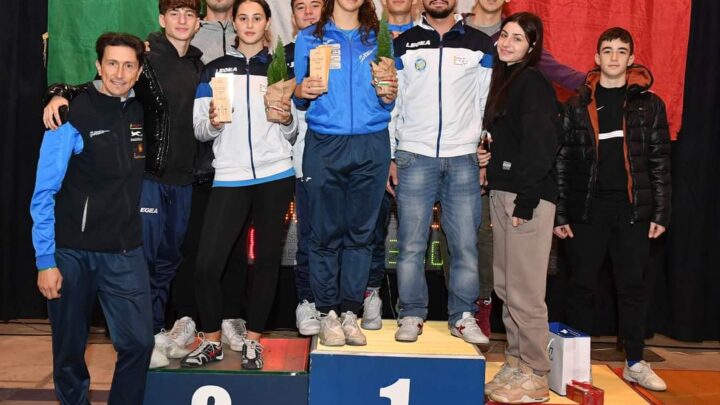 La scherma targata CUS Cassino si distingue alla prima Prova Nazionale Cadetti e Giovani