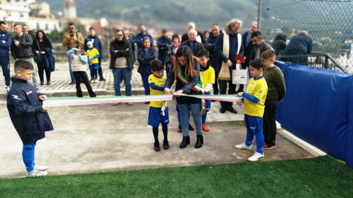 San Vittore del Lazio: un  nuovo campo polivalente inaugurato nel cuore del paese