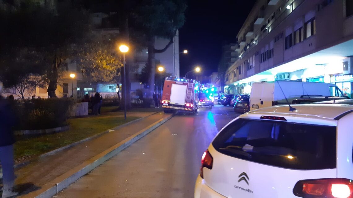 Cassino: Incendio in un appartamento in via Toti